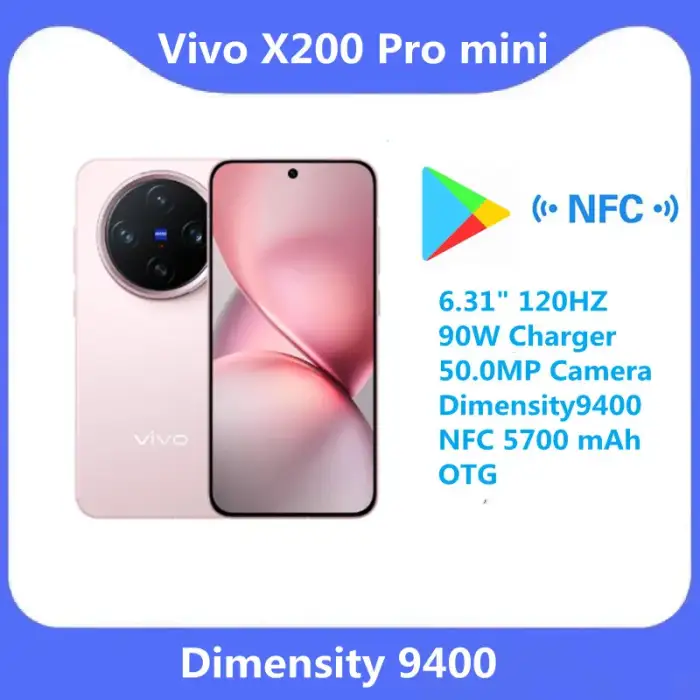 Original New Vivo X200 Pro mini Mobile Phone 6.31" 120HZ 90W Charger 50.0MP Camera Dimensity9400 NFC 5700 mAh OTG — image 3