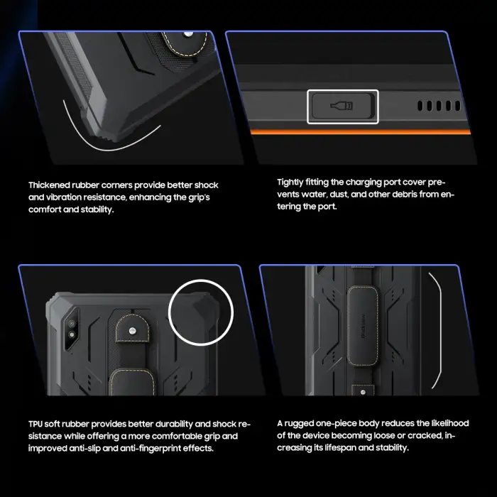 Blackview Active 8 Pro Rugged Tablet PC 10.36" 2.4K Display 8+256GB Android 13 Helio G99 Octa Core Tablets 22000mAh Battery NFC — image 6