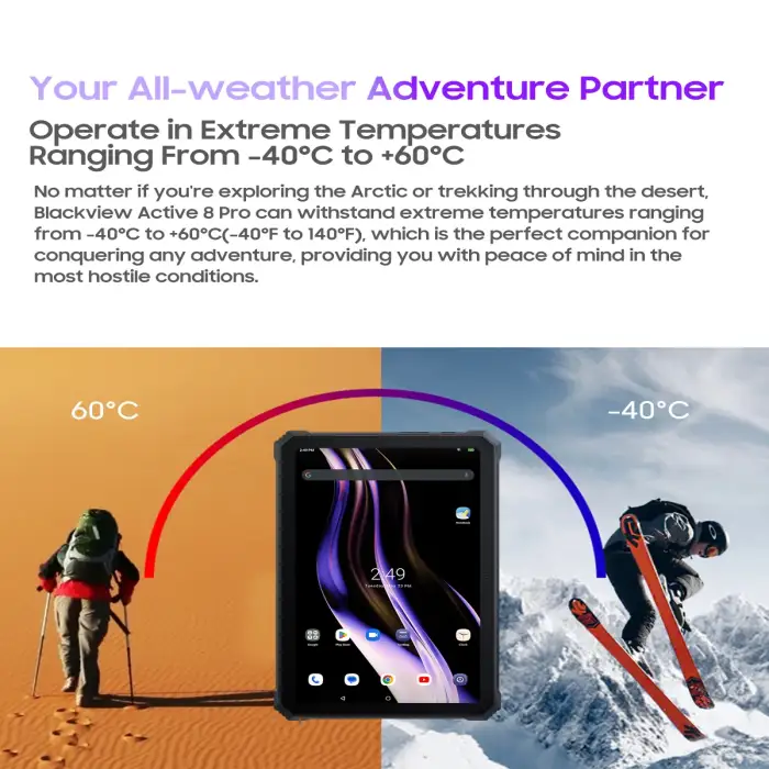 Blackview Active 8 Pro Rugged Tablet PC 10.36" 2.4K Display 8+256GB Android 13 Helio G99 Octa Core Tablets 22000mAh Battery NFC — image 7