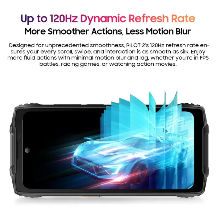 Blackview OSCAL PILOT 2 Rugged Smartphone Helio G99 6.5'' 120Hz 8GB 256GB Mobile Phone with Dual LED Flashlights 8800mAh 45W NFC — image 4