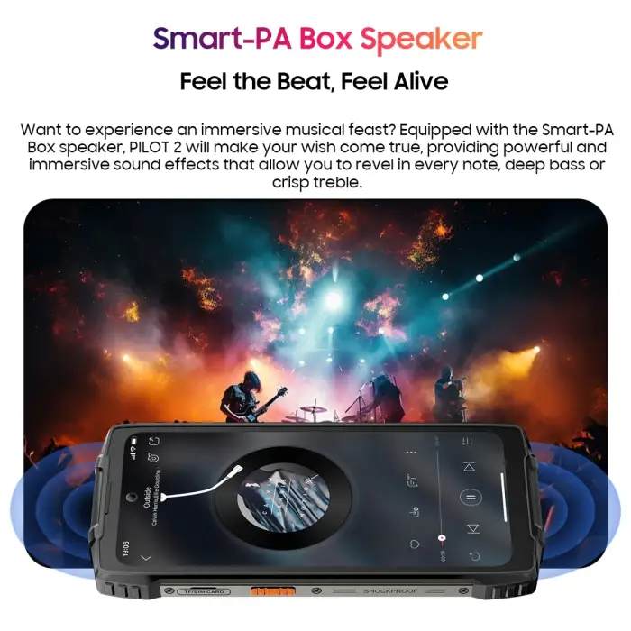 Blackview OSCAL PILOT 2 Rugged Smartphone Helio G99 6.5'' 120Hz 8GB 256GB Mobile Phone with Dual LED Flashlights 8800mAh 45W NFC — image 5
