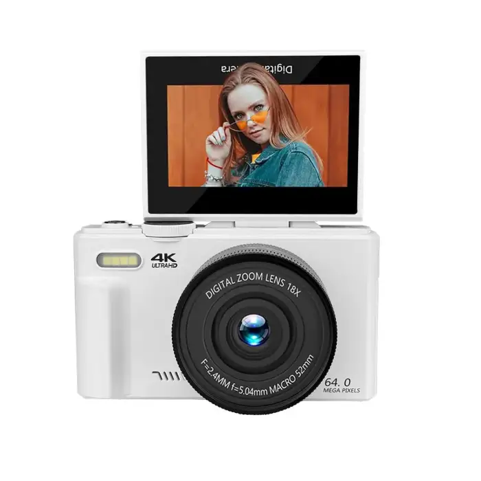 4K 64MP HD Digital Camera 3.0 Inch Screen 18X Zoom Photo Video Photography Cameras Birthday Christmas Gift For Kids Children — image 3