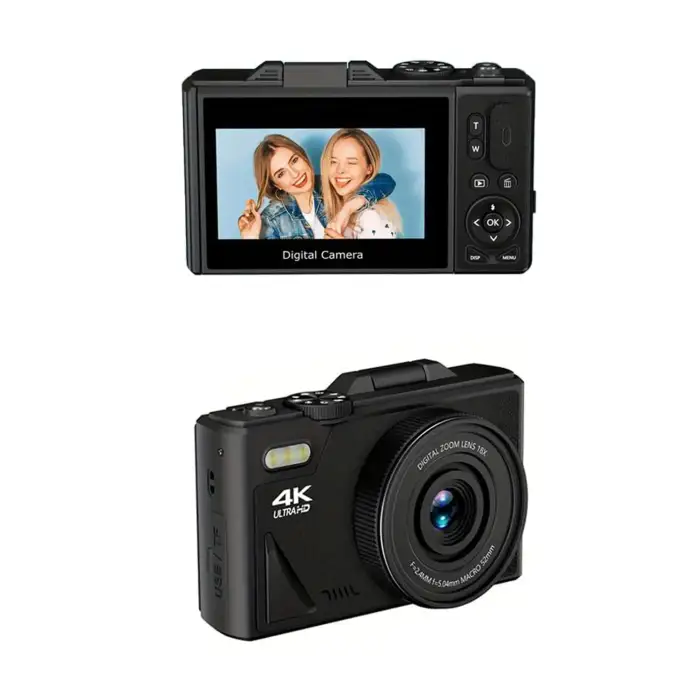 4K 64MP HD Digital Camera 3.0 Inch Screen 18X Zoom Photo Video Photography Cameras Birthday Christmas Gift For Kids Children — image 5