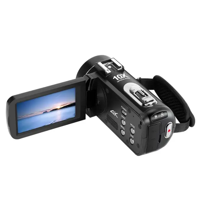 ORDRO Z88 4K Digital Video Camera Camcorder 10X Optical Zoom Vlog Filming Cameras, Vintage Red Black — image 5