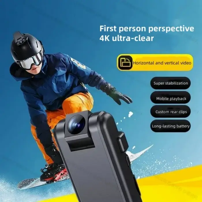 M27 Professional Pocket Action Ultra HD 4K Camera Clip Vlog Recorder Thumb DV Video Motorcycle Helmets Bicycle Riding Camcorder — image 4