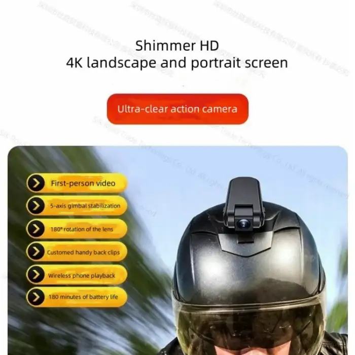 M27 Professional Pocket Action Ultra HD 4K Camera Clip Vlog Recorder Thumb DV Video Motorcycle Helmets Bicycle Riding Camcorder — image 7