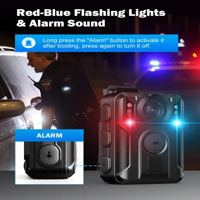 Boblov M6 2160P GPS 64GB Camera Infrared Night Vision Dash Cam Small Camcorder 7 Hours Recording Bodycam for security — image 6