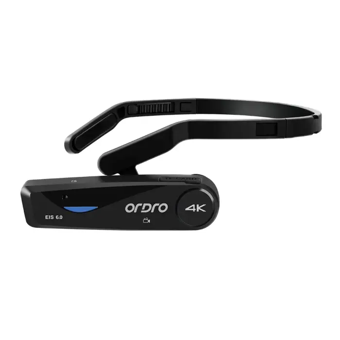 Camcorder 4K Vlog Camera for YouTube Videos Shooting, Ordro EP6 PLUS POV WiFi Digital Cameras Head Wearable Blogger Recorder — image 2