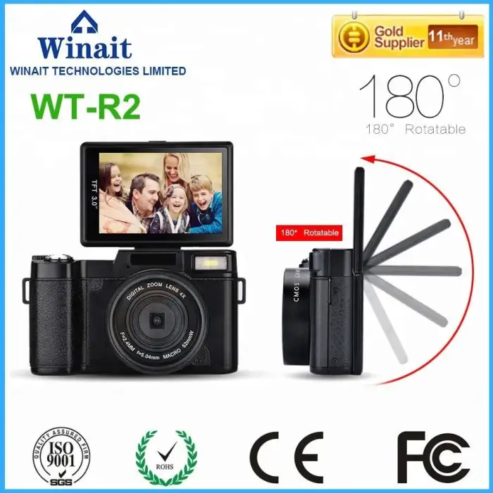 YYHC- WT-R2 Digital Cameras HD Photo Similar Camcorders DSLR Wide Angle Telephoto Lens Camara Digital — image 3