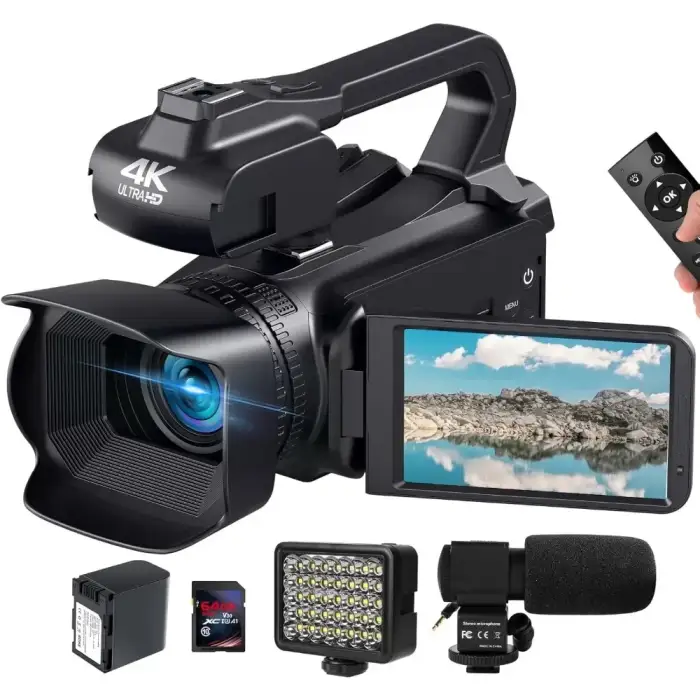 Outdoor 4k 64MP Professional Camera Photography Full HD Camcorder For Tiktok Youtube Video Live Streaming Cameras WIFI — image 2