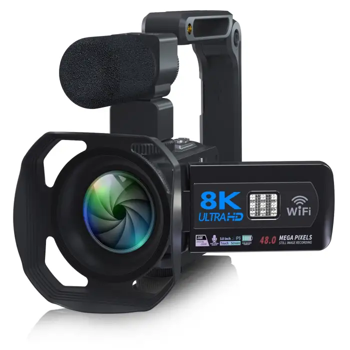 8K Professional Camcorder WIFI Digital Video Camera for Youtube Streaming Vlog Recorder 16X Time-Lapse Webcam Stabilizer Camera — image 5