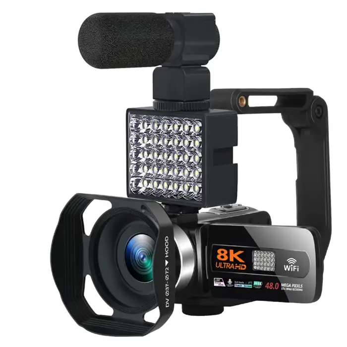 8K Professional Camcorder WIFI Digital Video Camera for Youtube Streaming Vlog Recorder 16X Time-Lapse Webcam Stabilizer Camera — image 6