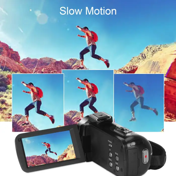 Full 4K Youtube Camcorder Auto Focus Streaming WIFI Web Cameras Outdoor Fill Light Video Recorder Vlog 48MP Digital Photo Camera — image 4