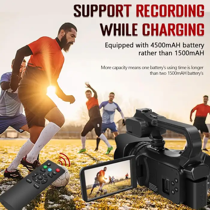 6K Ultra HD Professional Video Cameras for Photography 18X Digital Zoom YouTube Live Streaming Camcorders 64MP Vlogging Recorder — image 6