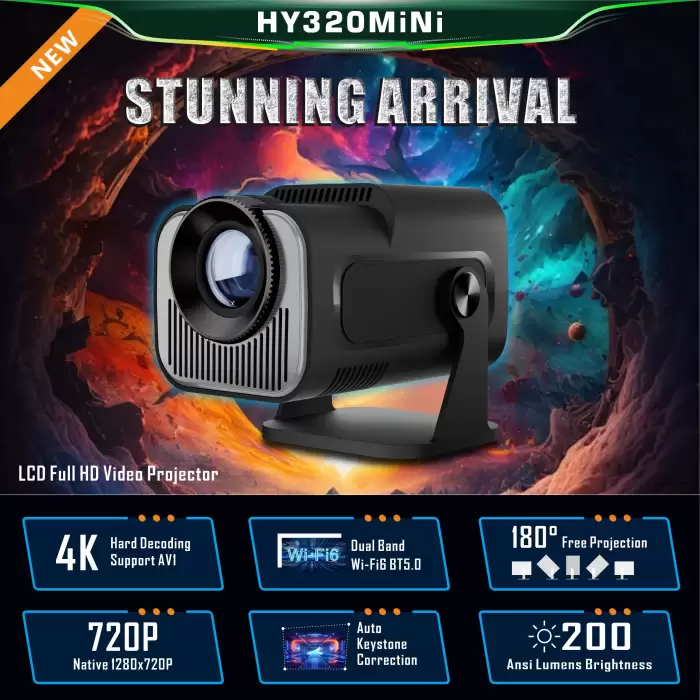 HY320 Mini LCD Smart Projector — image 2