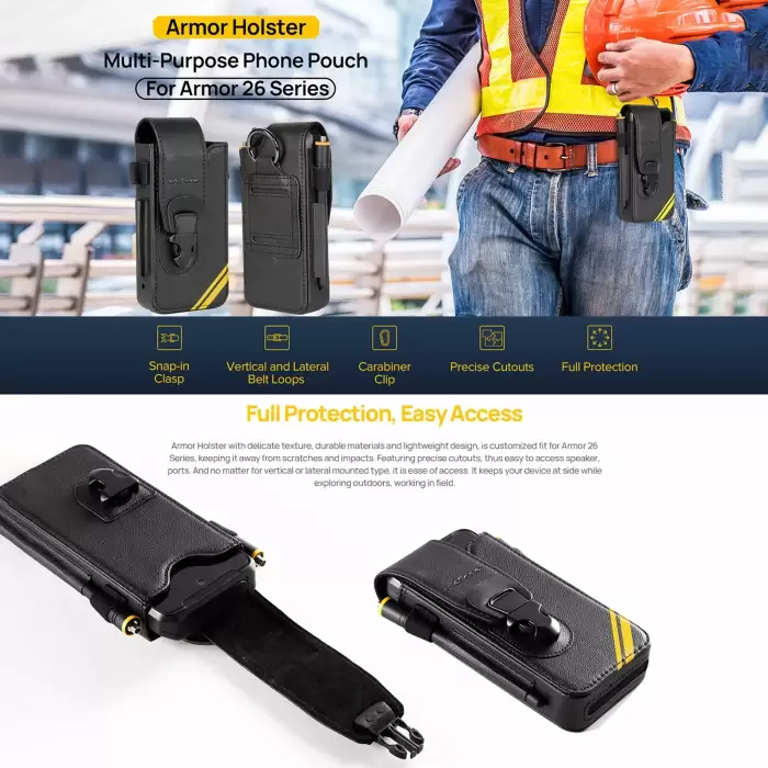 Ulefone Armor Holster Multi-Purpose Phone Pouch Waist Bag For Ulefone Armor 26 Ultra — image 4