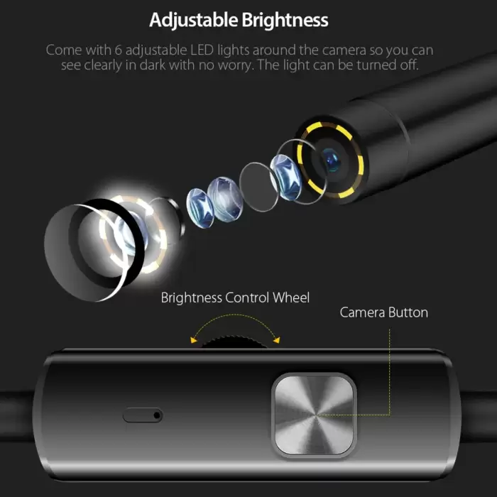 Ulefone Endoscope E1 IP67 Waterproof 3 in 1 Endoscope for Ulefone Power Armor 21 / 19 / 18T / 16 Pro / 13 / Armor Pad — image 6