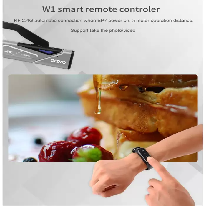 Ordro EP7 Digital Camera Head Wearable Vlog Camcorder 4K 60FPS with Remote Control for YouTube Videos — image 6