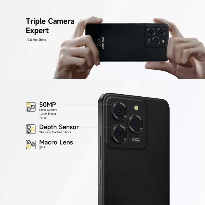 Ulefone Note 20 Pro Smartphone 50MP Camera 6000mAh Battery 4GB+128GB/ 256GB Unisoc T606 6.75" 90Hz 4G Android 14 Mobile Phone — image 6