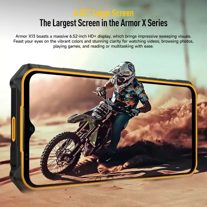 Ulefone Armor X13 Rugged Phone Android 13 Mobile Helio G36 Octa Core 6+64GB 6.52'' Screen 6320mAh Smartphone NFC Global Version — image 5