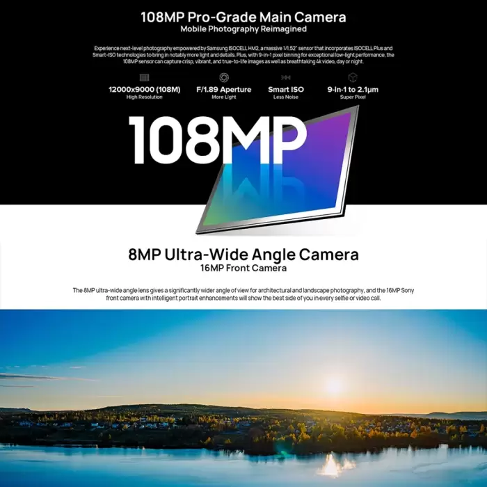 Ulefone Armor 17 Pro Rugged Phone Android 12 Helio G99 Octa Core 8+256GB 6.58'' Screen 5380mAh Smartphone 108MP Cam NFC Global — image 7