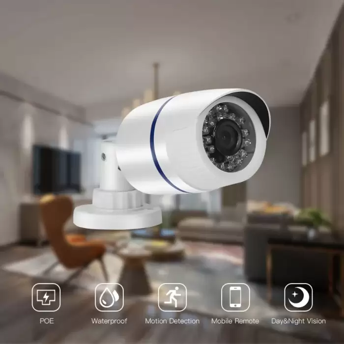 AZISHN 4CH H.265+1080P 48V POE 2MP NVR CCTV Camera System Outdoor Security 1080P IP Camera P2P Video Surveillance System NVR Kit — image 3