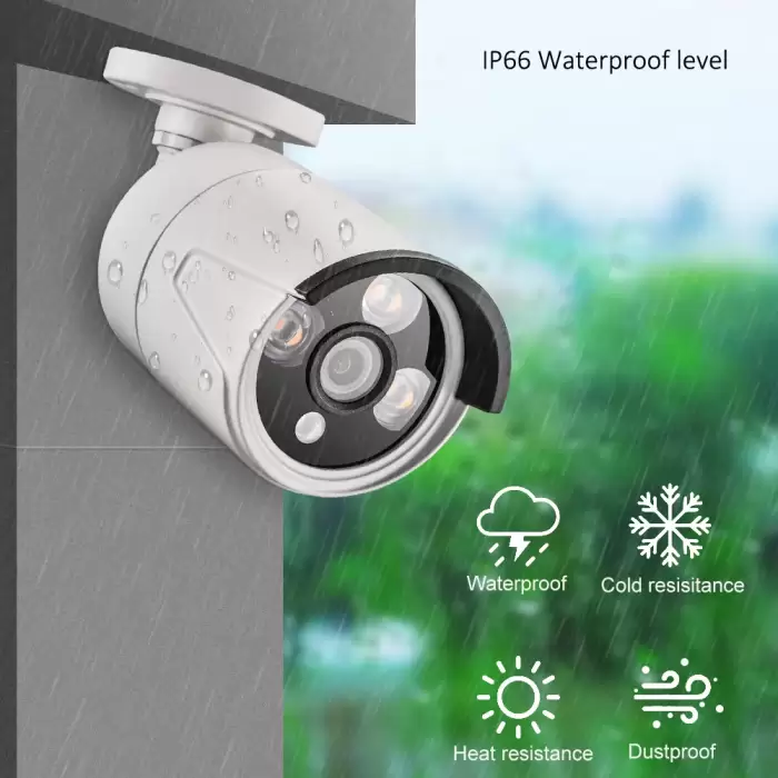 AZISHN H.265 8CH 5MP POE Security Camera System Kit Audio Record IP Camera IR Outdoor Waterproof CCTV Video Surveillance NVR Set — image 6