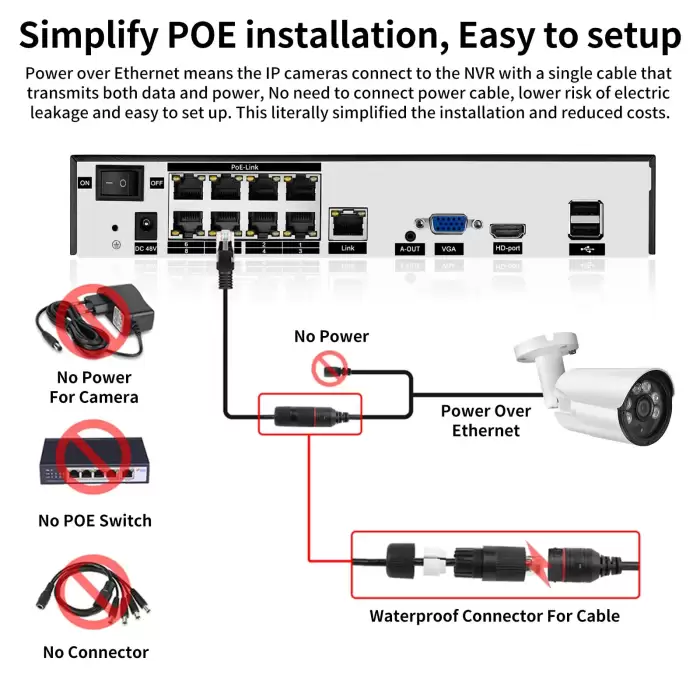 Wide Angle 2.8mm Color Night Vision 4K Security Camera System Ultra 8MP POE NVR Audio Human Detect CCTV Video Surveillance Set — image 5