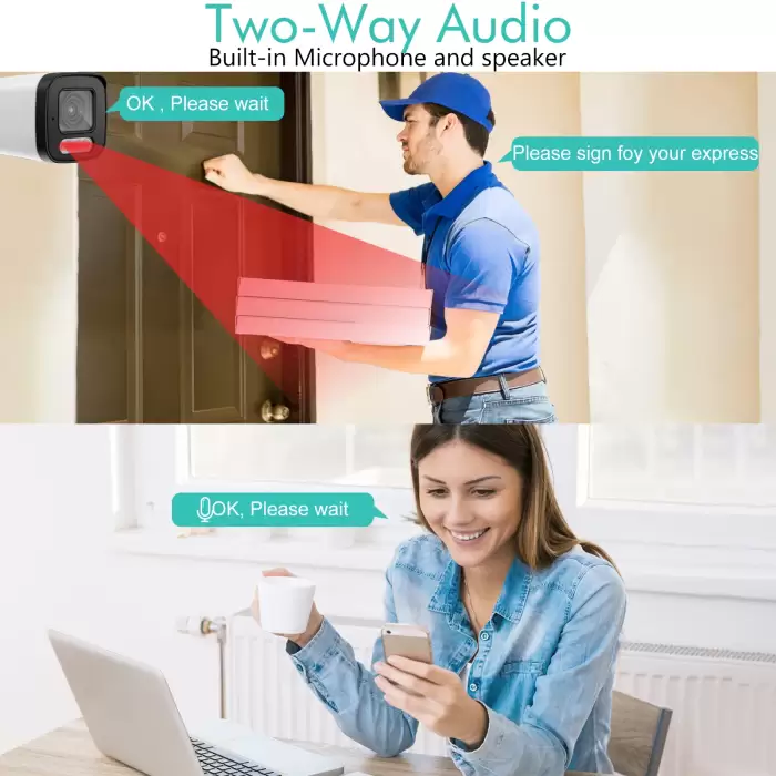 4K 8MP POE Security Camera System 10CH P2P AI Video Surveillance Kit Two Way Audio Outdoor Home 8MP IP Camera CCTV Nvr Set — image 6