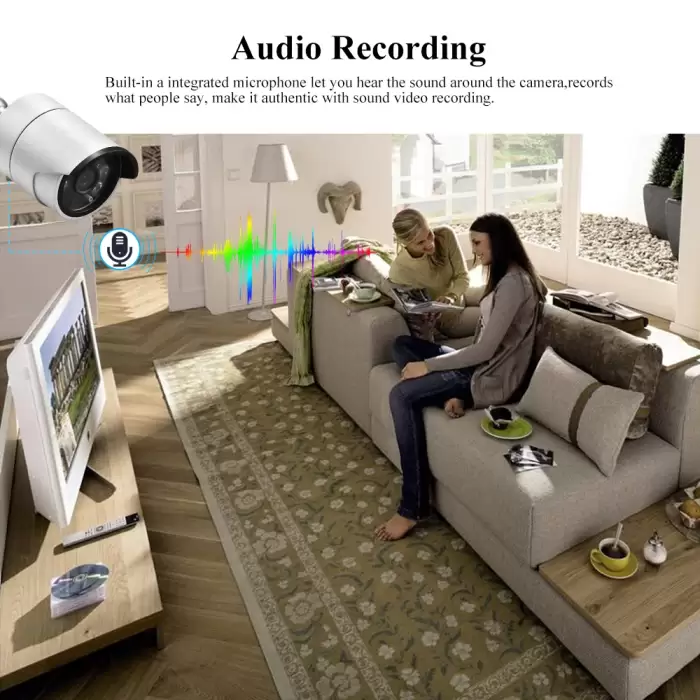 AZISHN H.265+ 8CH 5MP POE NVR Kit Audio CCTV System 5MP Dome IP Camera Face Detection P2P Indoor/Outdoor Video Surveillance Set — image 6