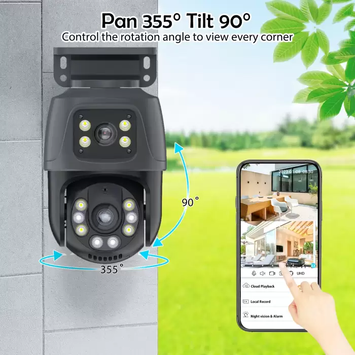 XMEYE Waterproof 6MP HD POE Surveillance Camera System Dual Lens PTZ WIFI IP Home Security 4CH 8CH POE NVR Video H.265 CCTV Kit — image 5