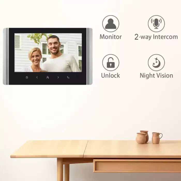2/3/4 Unit Home Video Intercom for Apartments Residential Intercom Doorbell Wifi Video Door Phone System with RFID Card Unlock — image 3