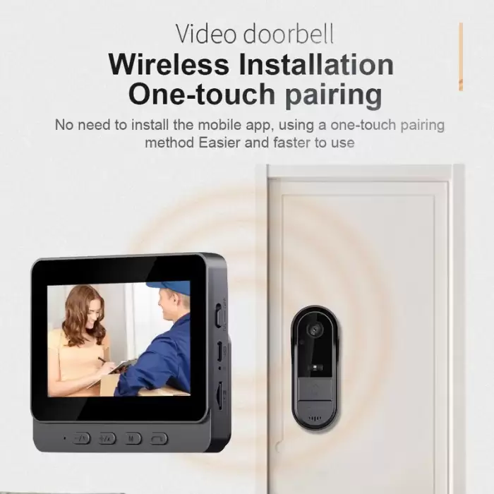 Tuya Video Doorbell Wireless Night Vision HD 4.3in IPS Screen Waterproof Intercom By bell Camera for Smart Home House Office — image 6