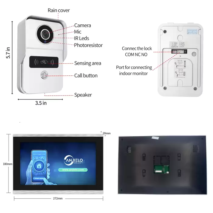 1080P Tuya 10-Inch IP Video Intercom System Touch Screen Wifi POE Wired Doorbell for Villa Flat RFID Access Control — image 4