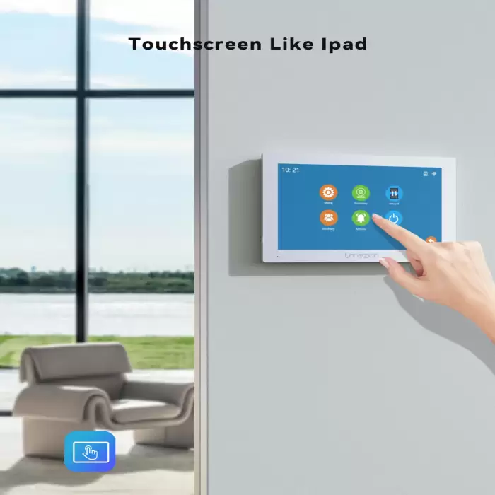 TMEZON 7 Inch 4 wire 1080P Video Doorbell Intercom System with 1080P Wired Door Camera for Home, Tuya App/RFID/Touch Sreen — image 5