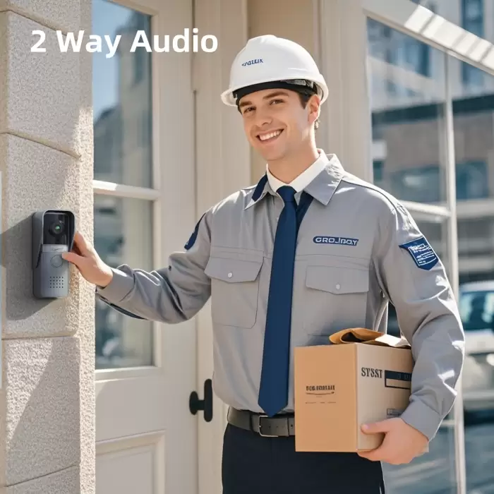 TMEZON Video Doorphone 4-Wire,Intercom with Doorbell, Doorphone with Camera,7" Color Display, 120° Wide View Camera — image 5
