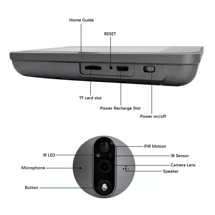 1080P Wifi Wireless Video Doorbell Camera Tuya Smart Home Apartment Wifi Visual Peephole Door Bell Tuya Video Intercom for Home — image 7