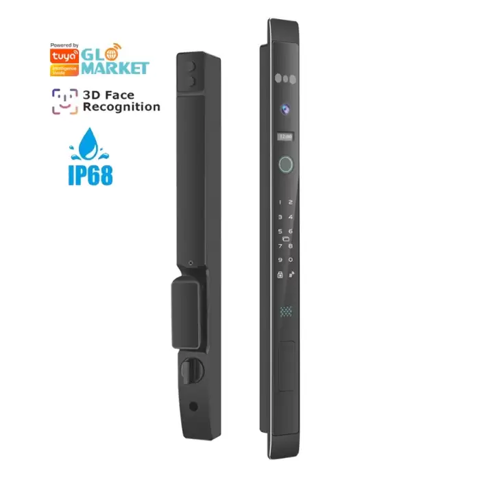 Glomarket Automatic 3d Face Smart Lock With Camera Security Biometric Fingerprint Sliding Door Tuya Smart Door Lock — image 2