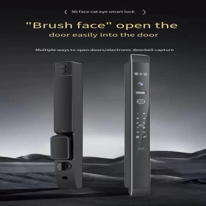 Glomarket Automatic 3d Face Smart Lock With Camera Security Biometric Fingerprint Sliding Door Tuya Smart Door Lock — image 3