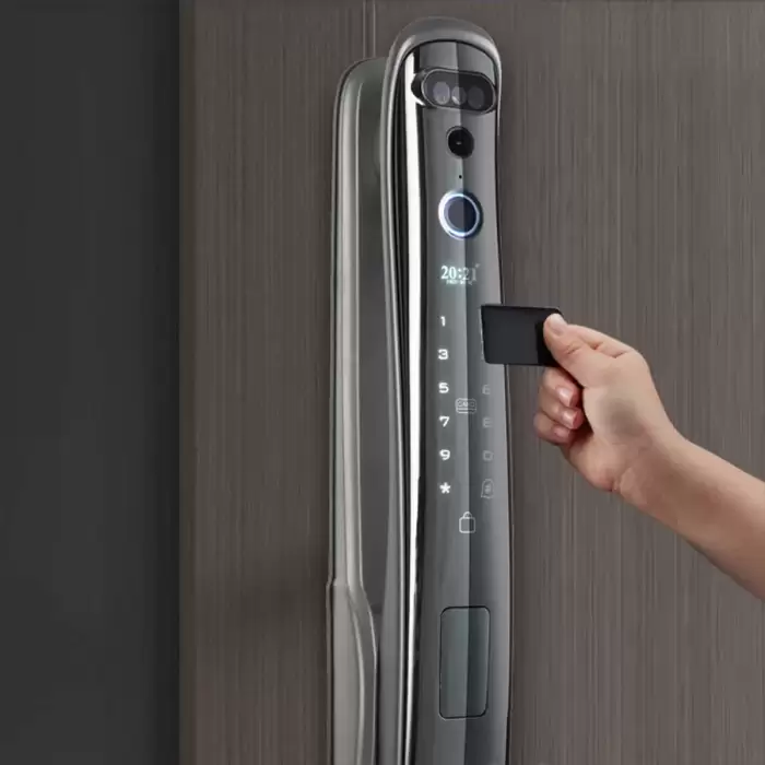 Glomarket Wifi Digital Fully Automatic Biometric Security 3D Face Recognition Smart Fingerprint Lock With Camera for Front Door — image 6