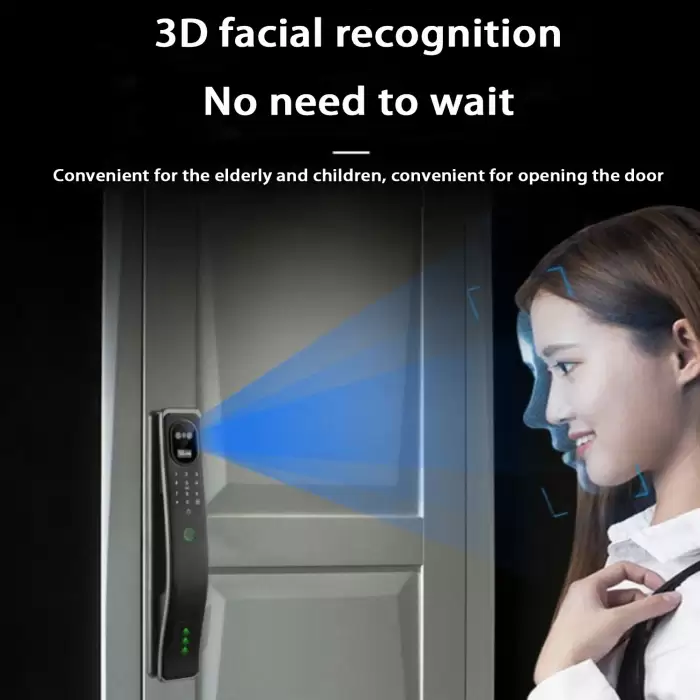 Glomarket Smart Home System Full Automatic Security Fingerprint Door Lock Cerradura Inteligente Digital Tuay Smart Lock — image 4