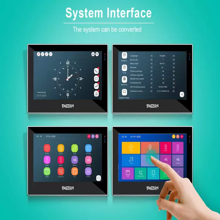 TMEZON Video Doorbell IP monitor (need to work with outdoor unit, cannot buy alone)Please contact me before buying — image 4