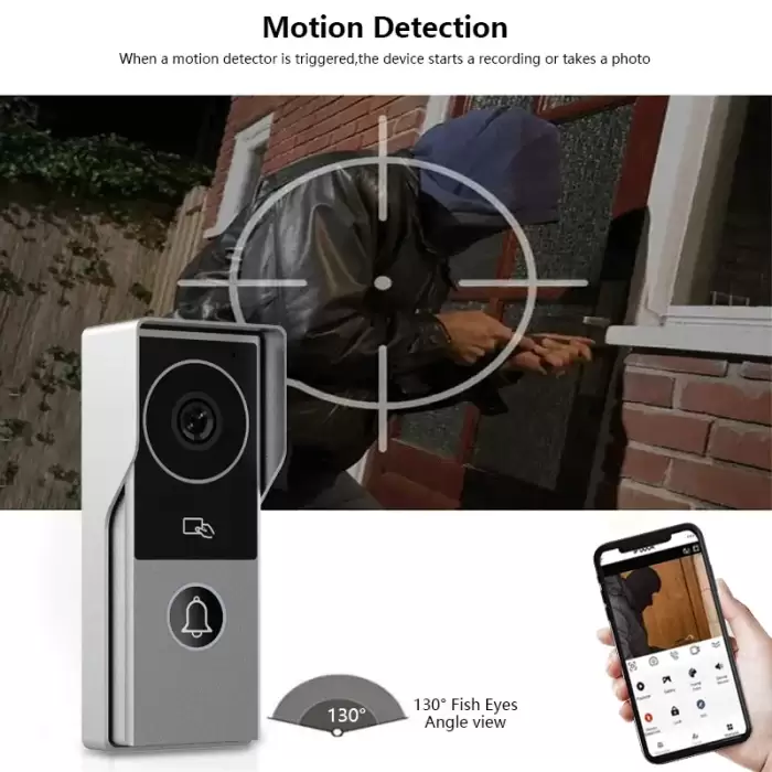 Tuya Smart 1080P 2 Wire Visiophone Doorbell Video Intercom System for Home Metal Door Phone Support IP Camera Safety protection — image 3