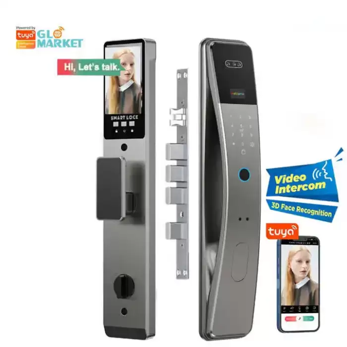 Glomarket Tuya Wifi Security Serrure Intelligente 3d Face Recognition/Fingerprint/password/card/key Digital Smart Lock — image 2