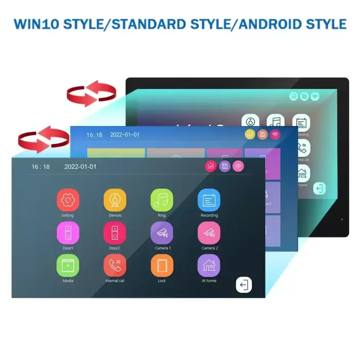 Tuya 7 Inch Video Smart Video Intercom 1080p Intercom Doorbell 160° Porteiro Electronic Doorman WiFi Camera IC Card Unlock — image 3