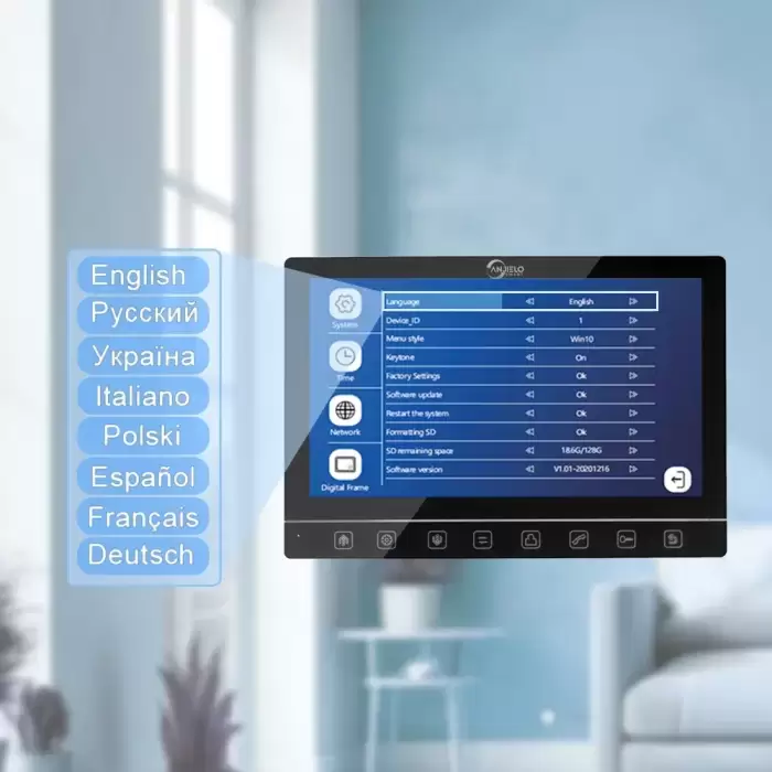 Tuya 7 Inch Video Smart Video Intercom 1080p Intercom Doorbell 160° Porteiro Electronic Doorman WiFi Camera IC Card Unlock — image 4