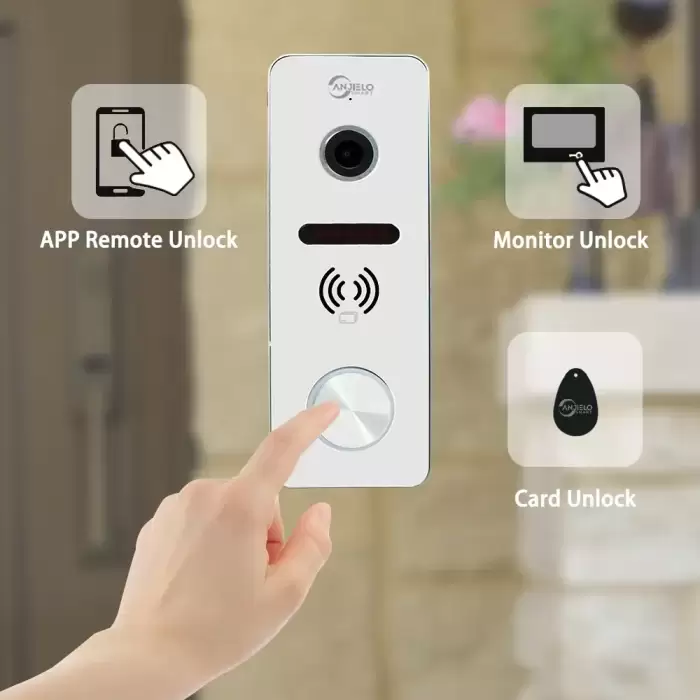 Tuya 7 Inch Video Smart Video Intercom 1080p Intercom Doorbell 160° Porteiro Electronic Doorman WiFi Camera IC Card Unlock — image 5