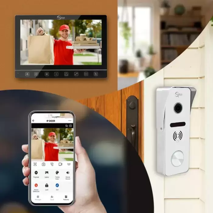 Tuya 7 Inch Video Smart Video Intercom 1080p Intercom Doorbell 160° Porteiro Electronic Doorman WiFi Camera IC Card Unlock — image 6