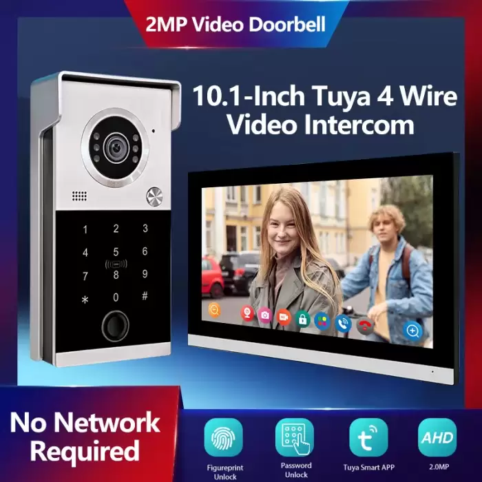 TuYa 1080P Video Intercom Access Control System Doorbell Video Call Remote Control Door Opening Villa Access Control System — image 3