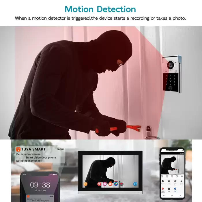 TuYa 1080P Video Intercom Access Control System Doorbell Video Call Remote Control Door Opening Villa Access Control System — image 6